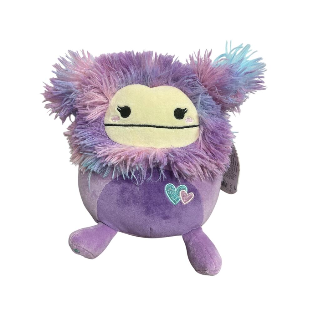 Squishmallows 12 Inch Eden the Bigfoot Purple Valentine Plush Jazwares